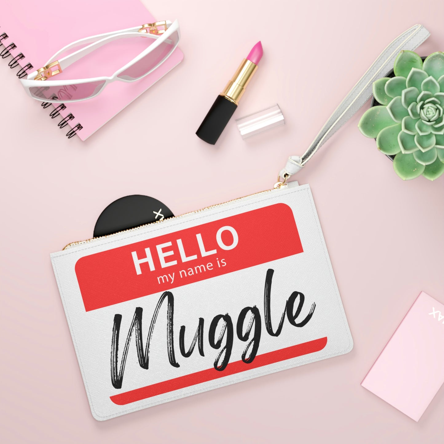 Hello My Name is Muggle - Vegan Leather Clutch Bag