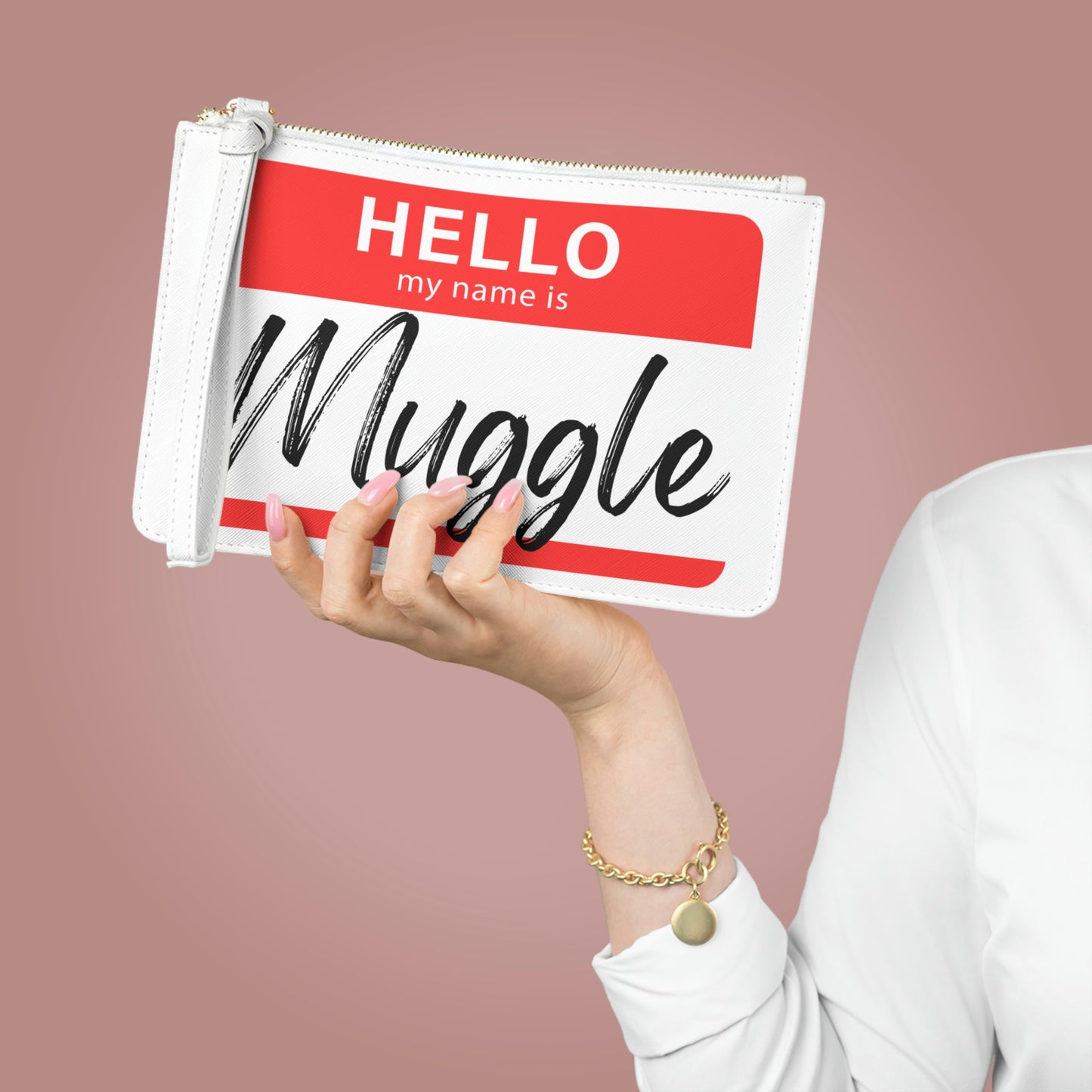Hello My Name is Muggle - Vegan Leather Clutch Bag