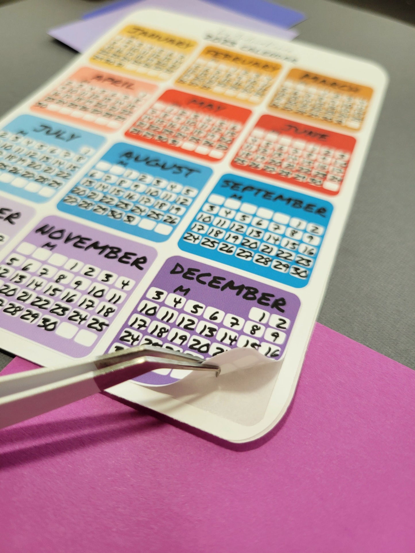 2023 Calendar Sticker Sheet