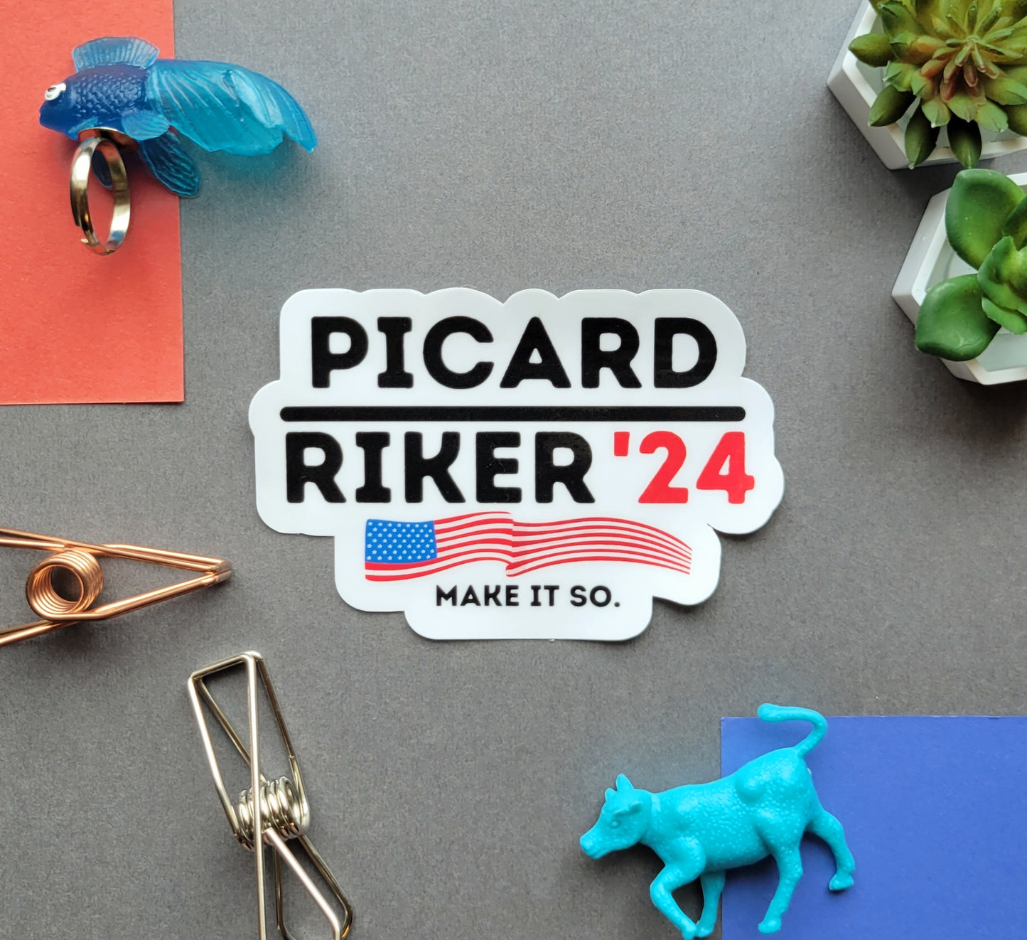 Picard and Ryker for President 2024 - Make It So