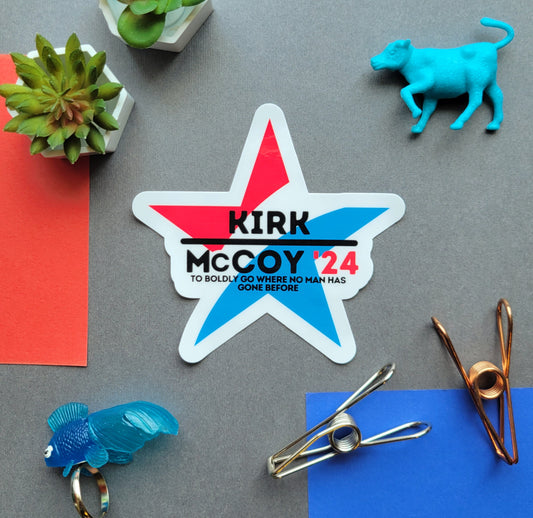 Kirk and McCoy for President 2024 Sticker