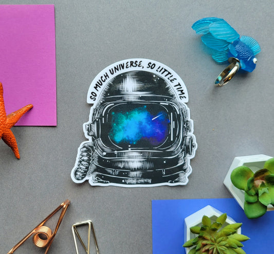 Astronaut Universe Quote Sticker