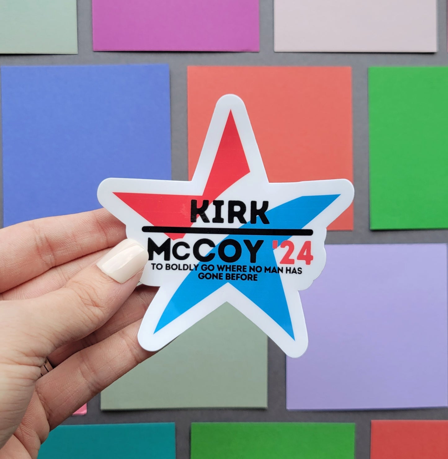 Kirk and McCoy for President 2024 Sticker