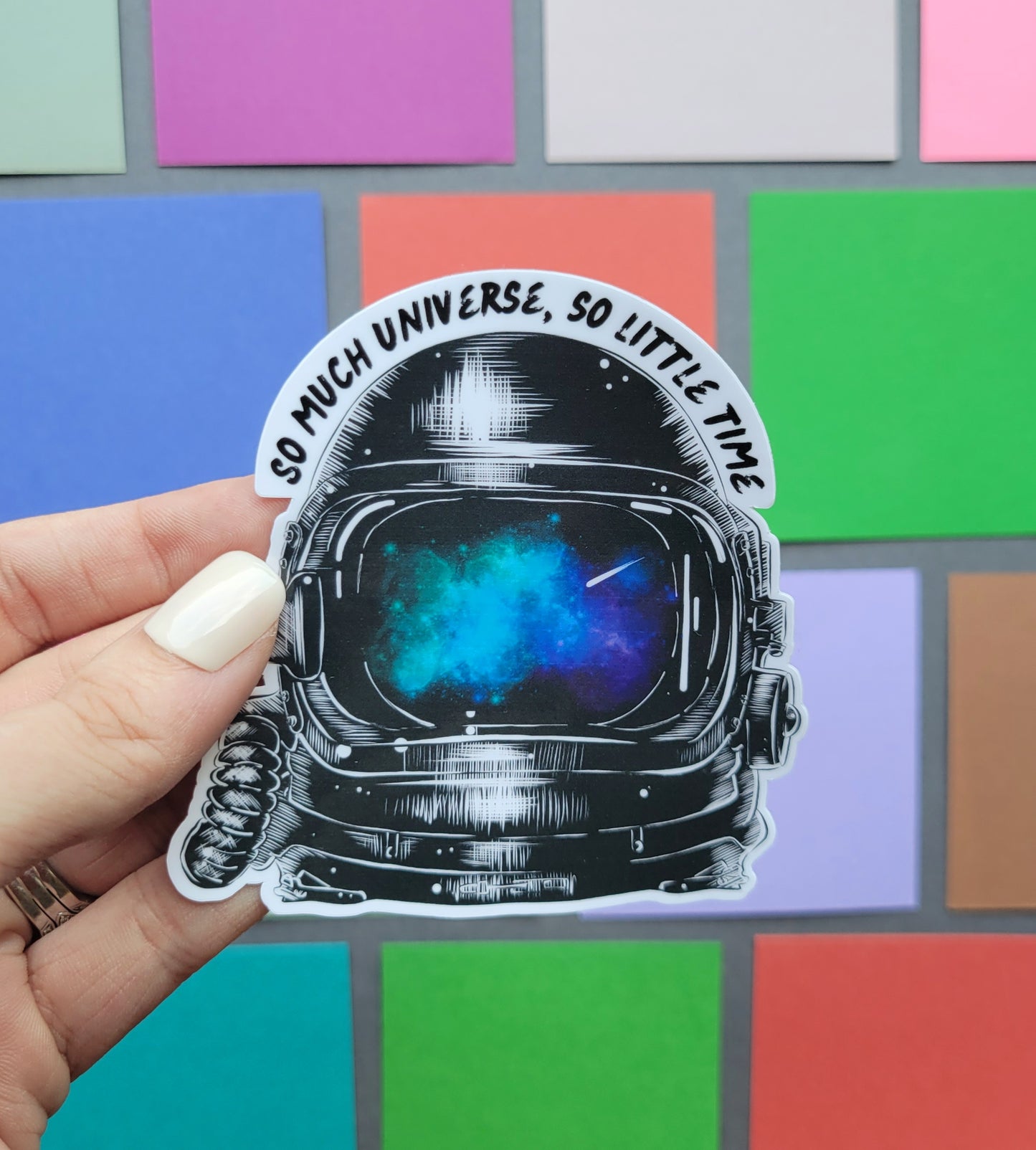 Astronaut Universe Quote Sticker