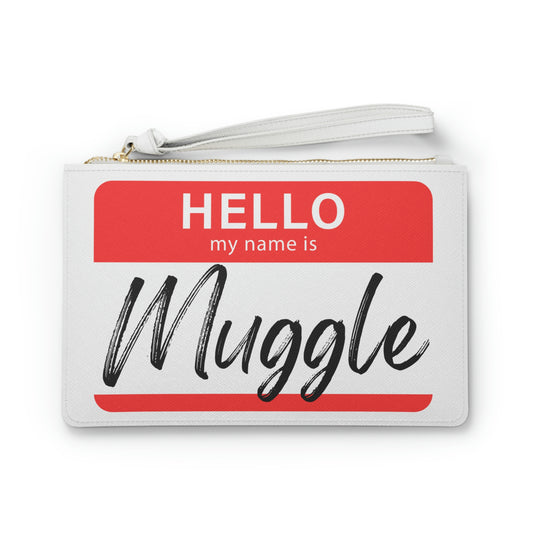 Hello My Name is Muggle - Vegan Leather Clutch Bag