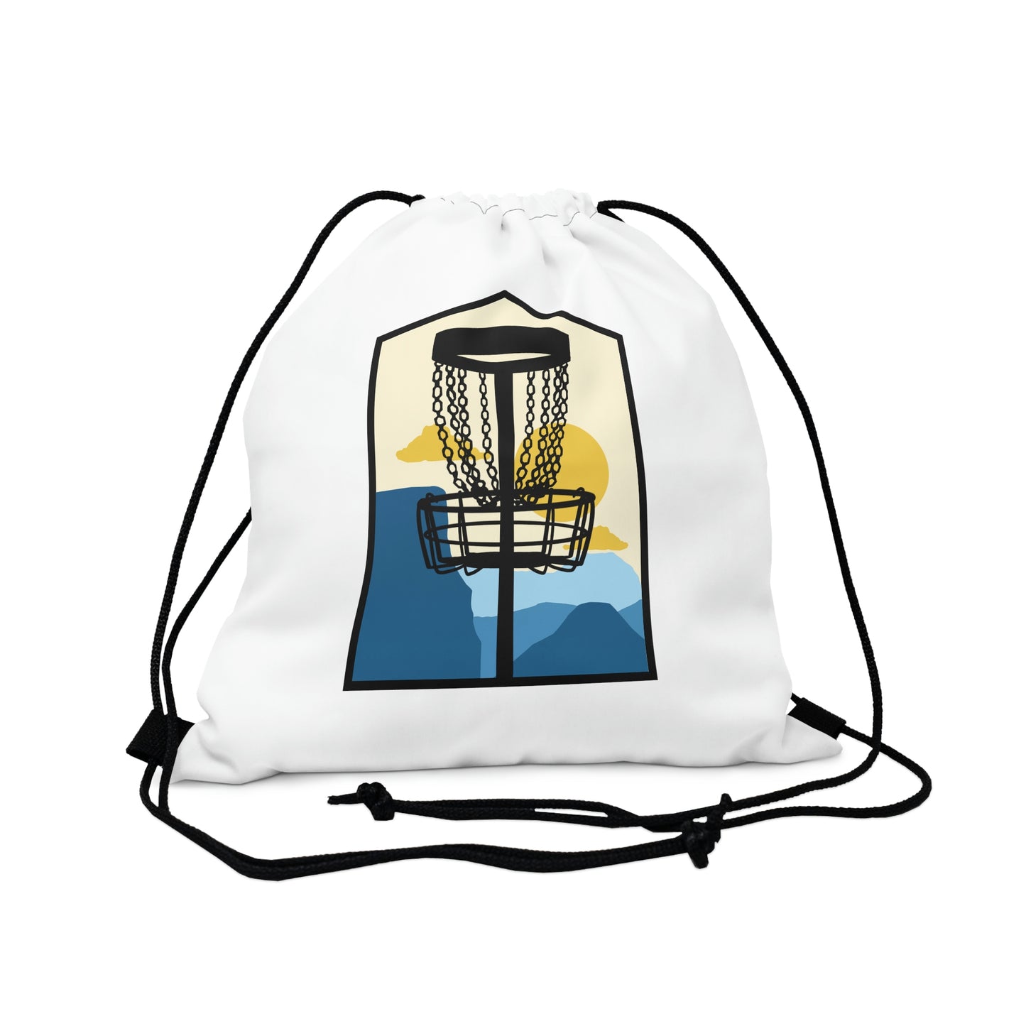 Blue Mountains Disc Golf Outdoor Drawstring Bag