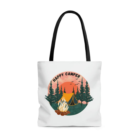 Happy Camper Double Sided Day and Night Tote Bag