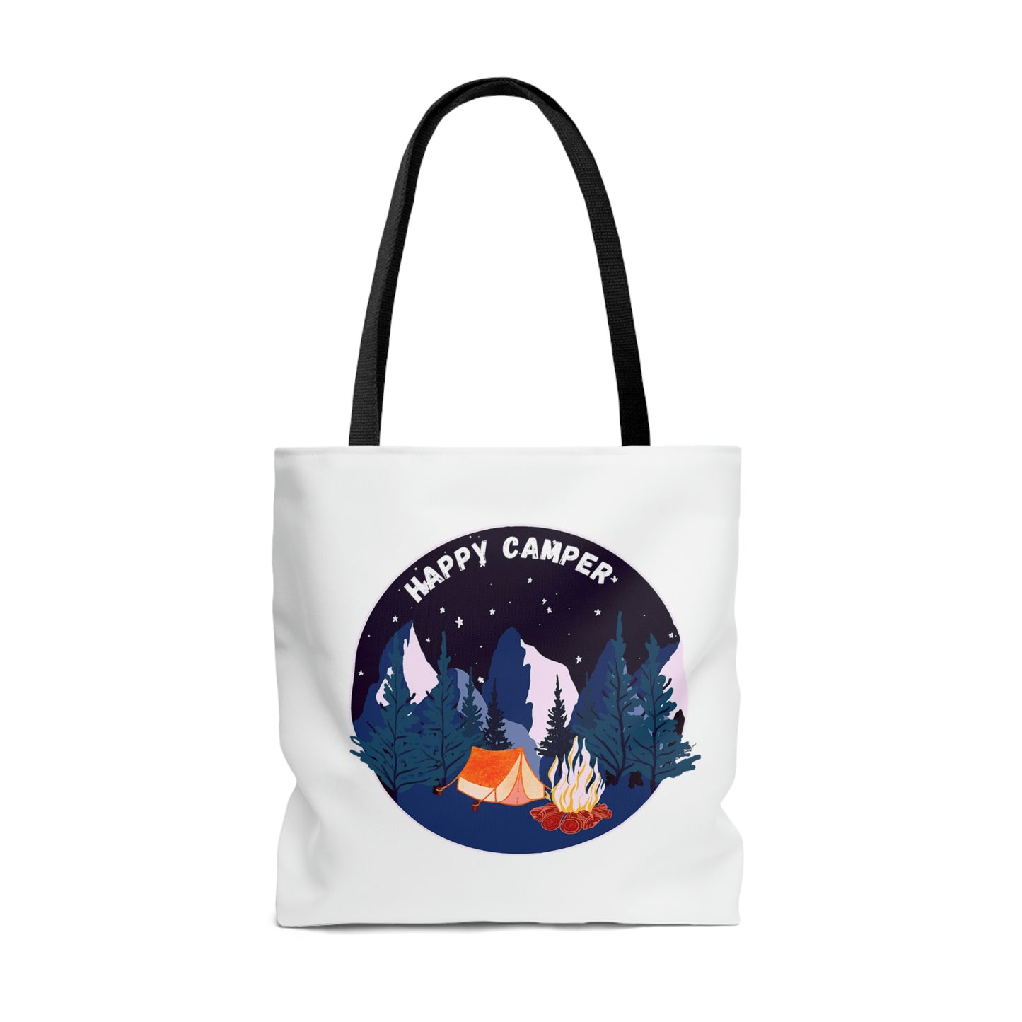 Happy Camper Double Sided Day and Night Tote Bag