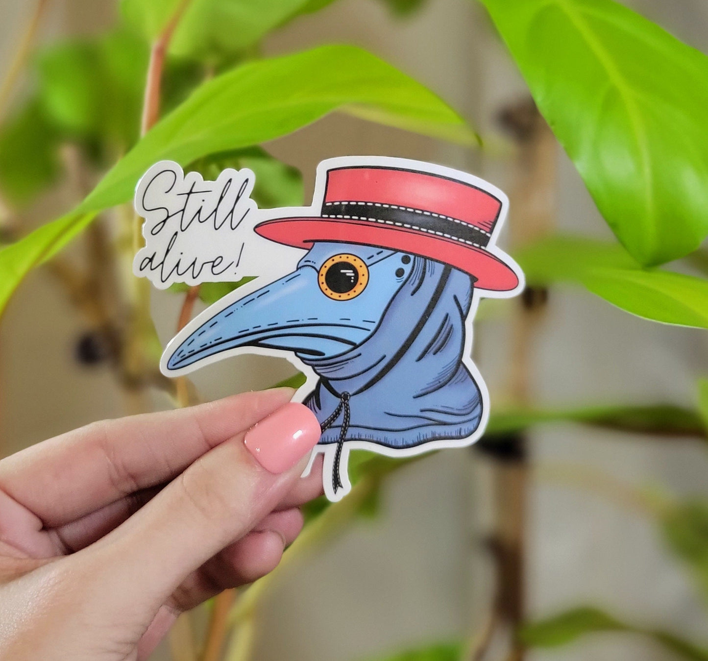 Plague Doctor Still Alive Sticker