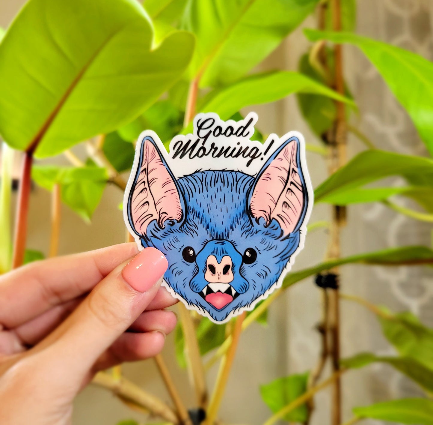 Good Morning! Bat Sticker