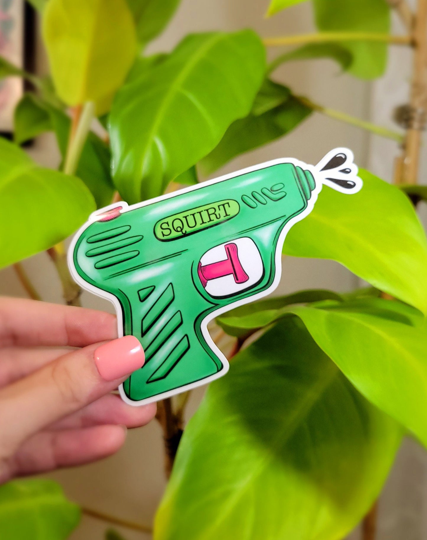 Squirt Gun Sticker