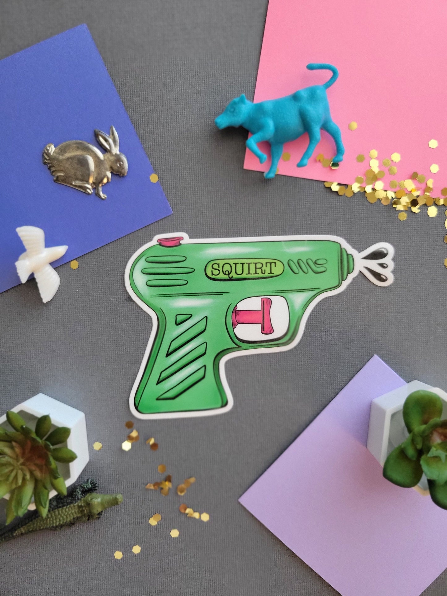 Squirt Gun Sticker