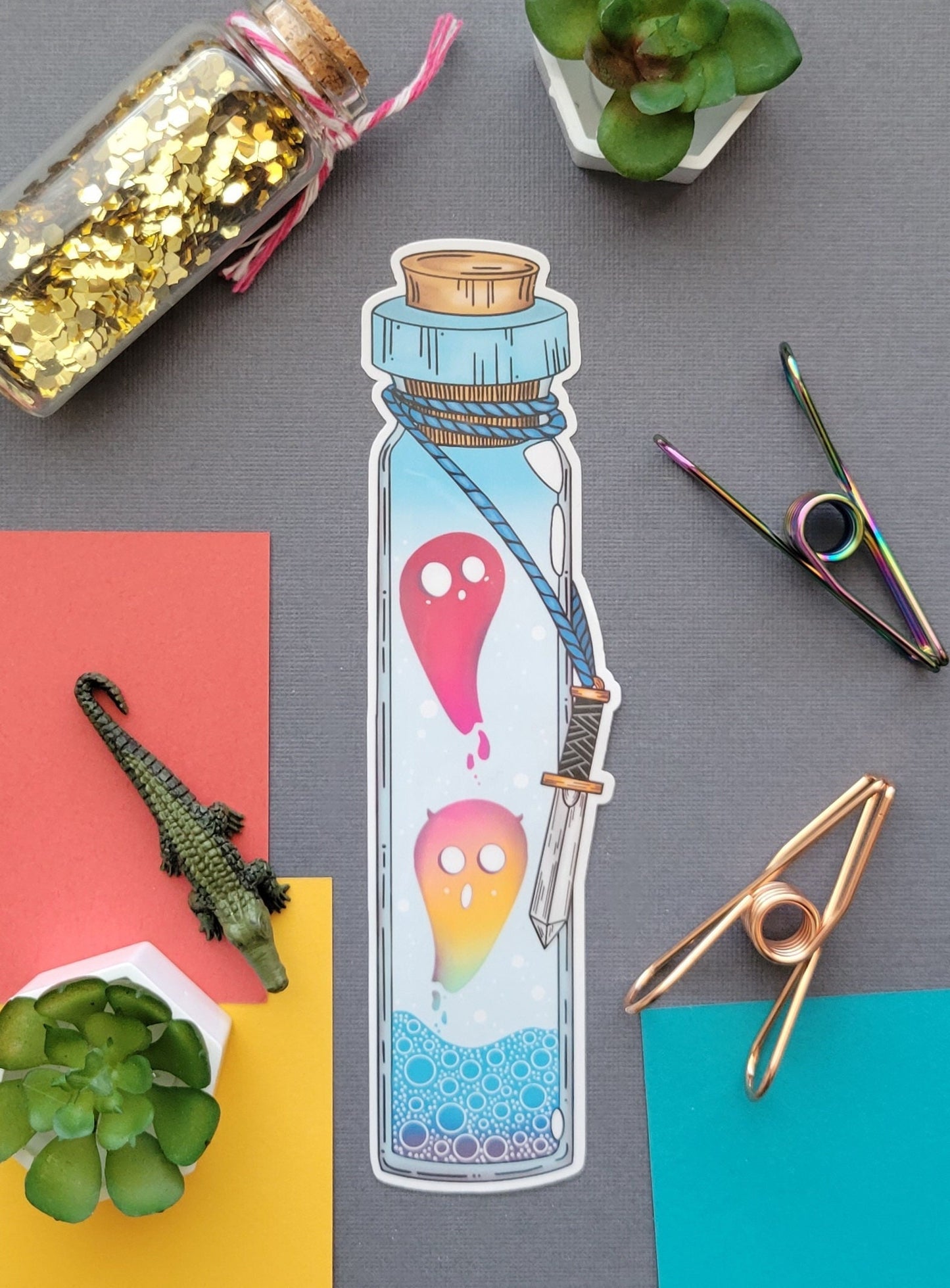 Potion Bottle with Ghosts Sticker