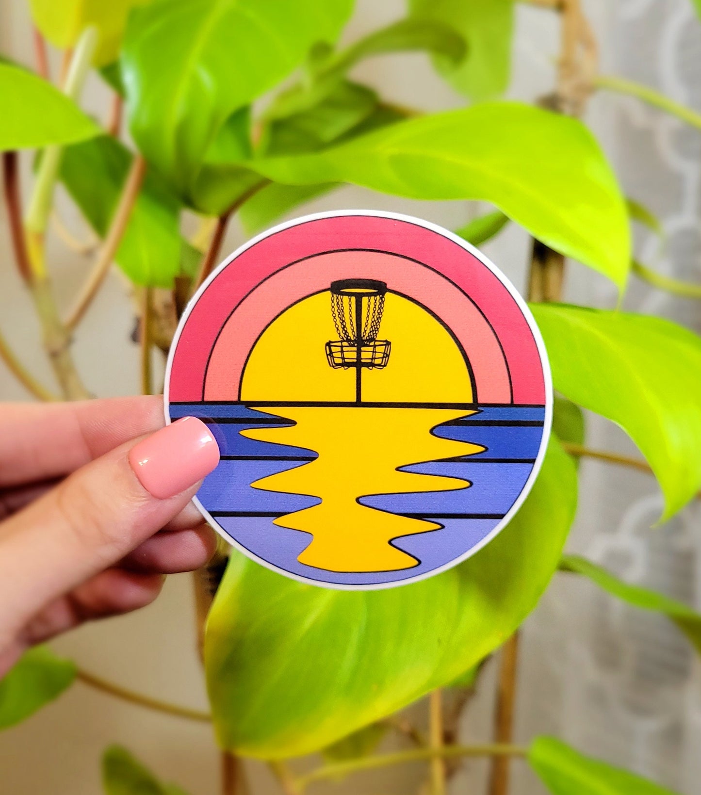 Disc Golf Sticker 4 Pack