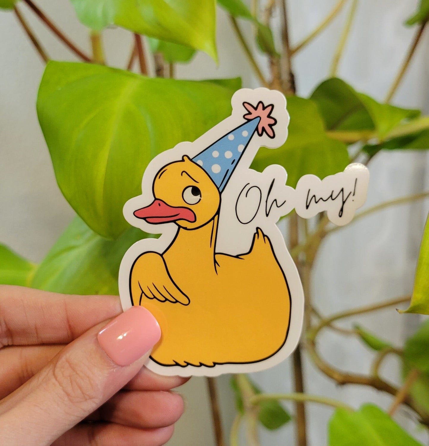 Oh My! Party Duck Sticker