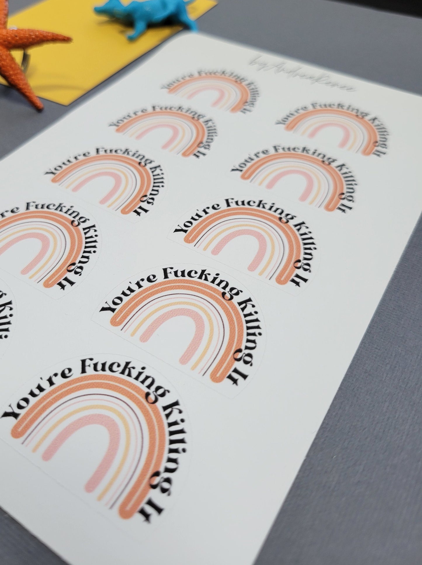 You're F*cking Killing It Sticker Sheet - 10 Stickers