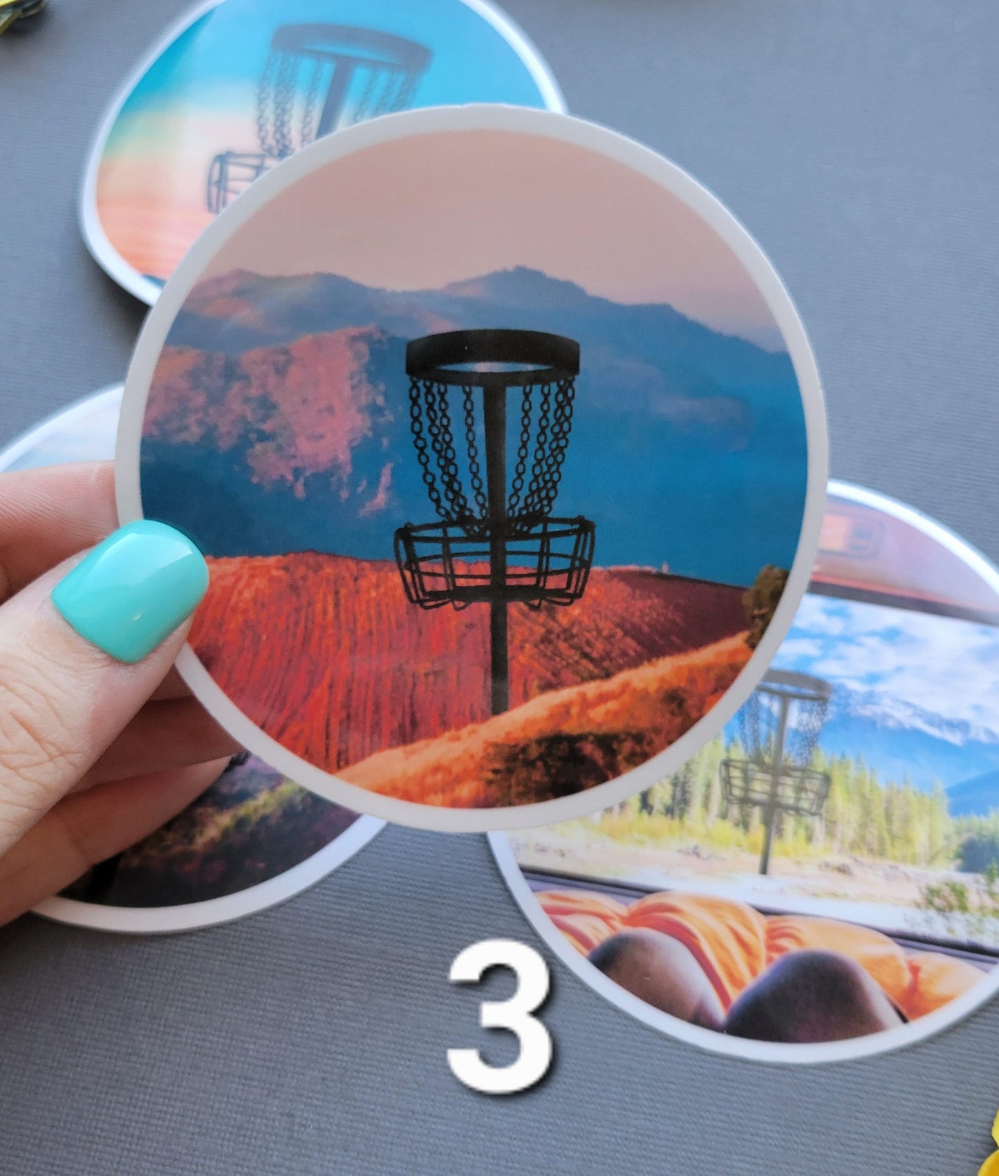 Disc Golf Nature Stickers