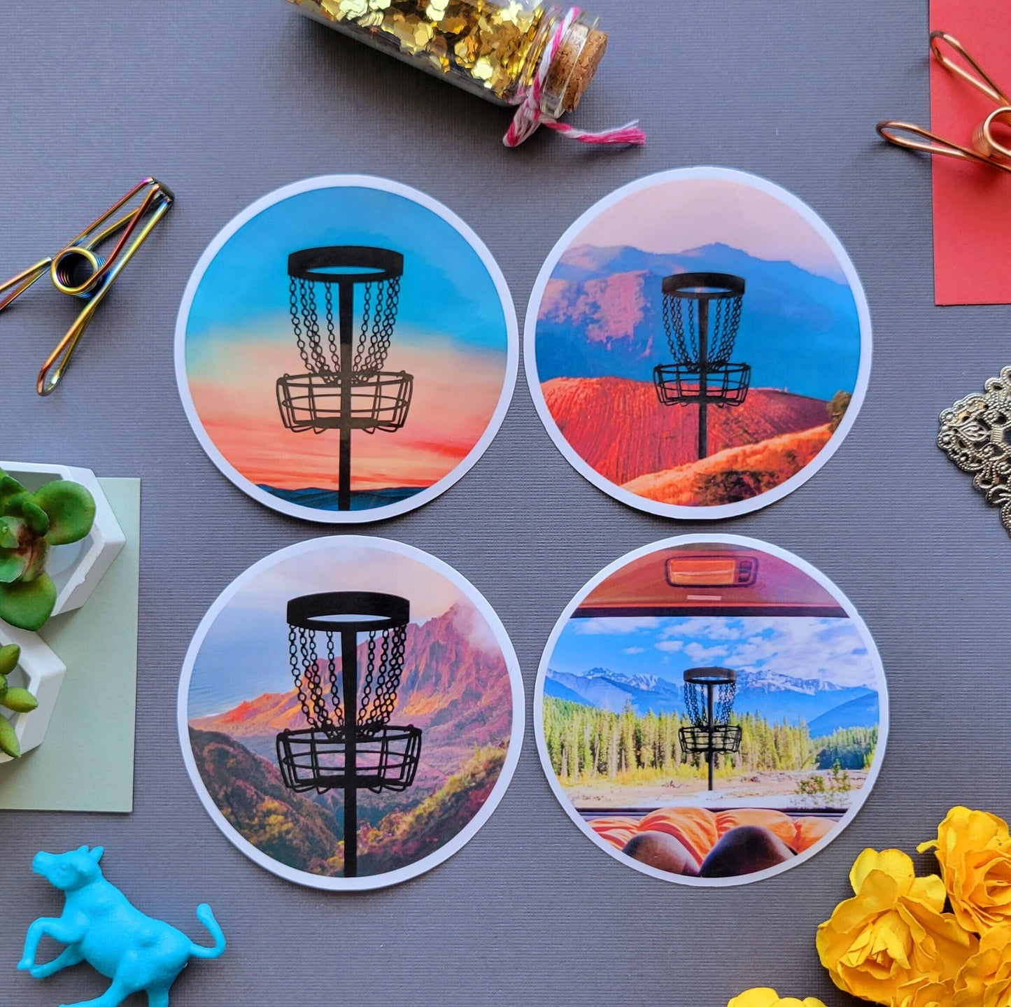 Disc Golf Nature Stickers