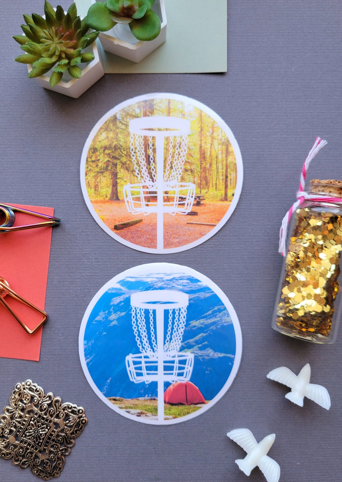 Disc Golf Nature Stickers