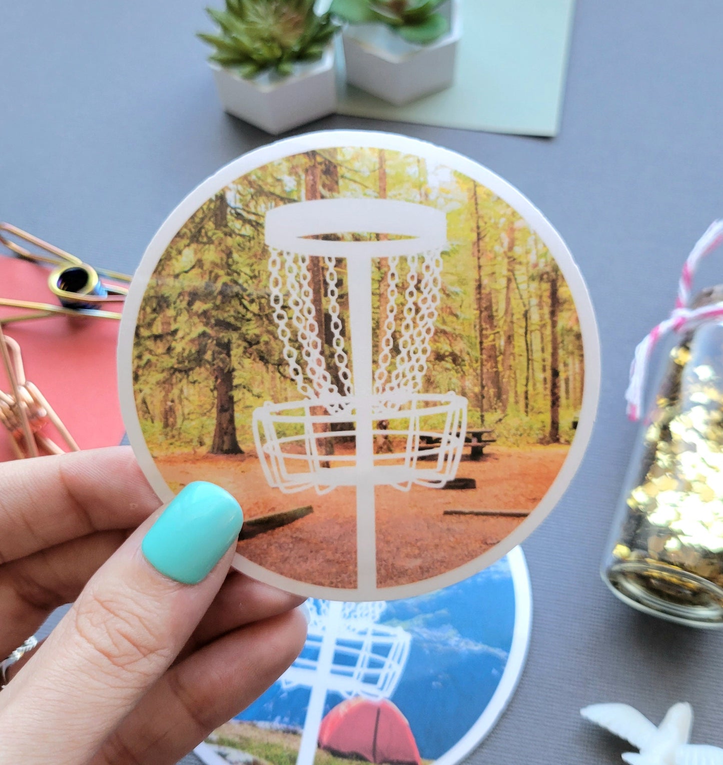 Disc Golf Nature Stickers