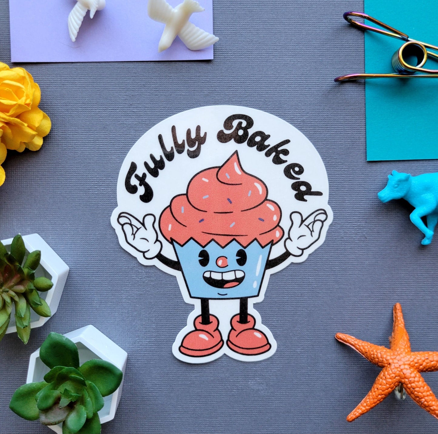 Fully Baked Cupcake Sticker