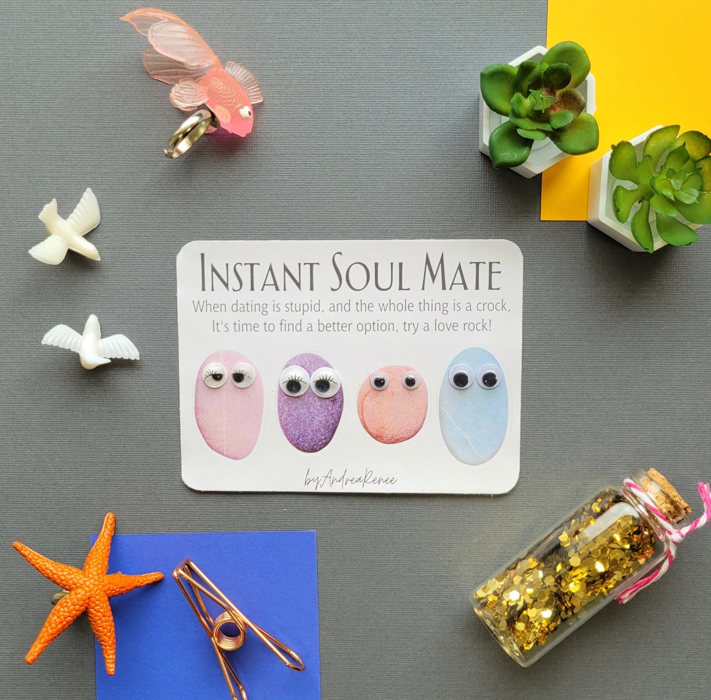 Instant Soul Mate, Love Rocks! Sticker Sheet