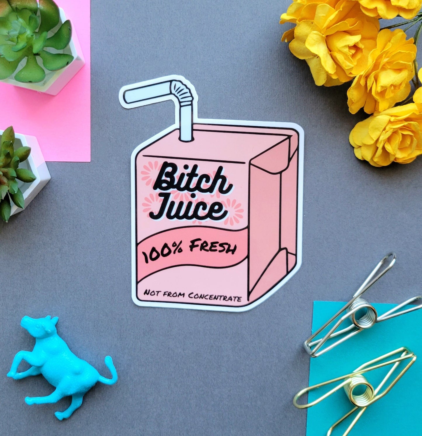 Bitch Juice Box Sticker