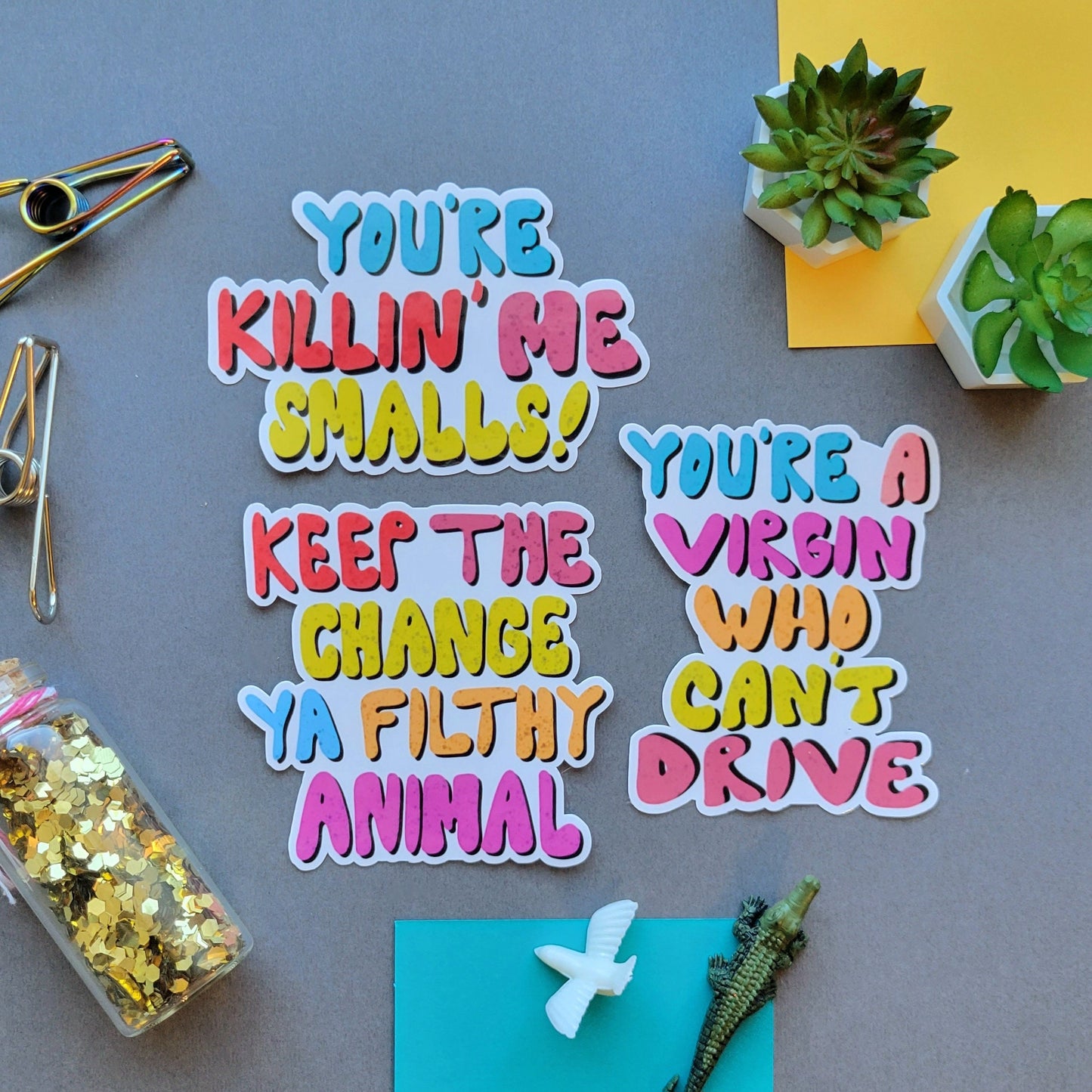 90's Movie Quote Stickers