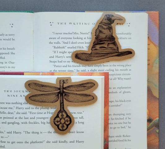 Magnetic Bookmarks - Sorting Hat and Flying Key