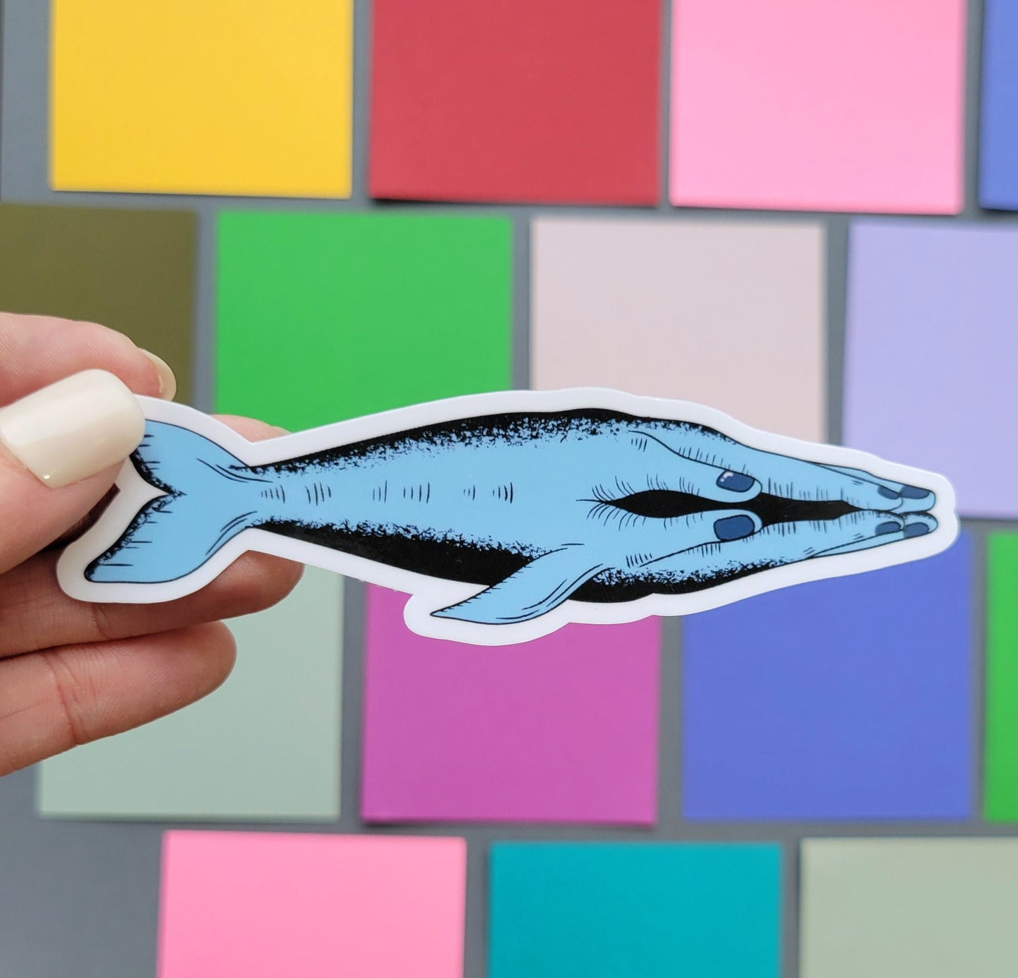 Whale That's Handy Sticker